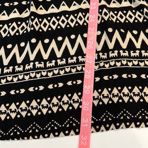 Patrons of Peace Smocked Waist Mini/Midi Dress Medium - Picture 9 of 12